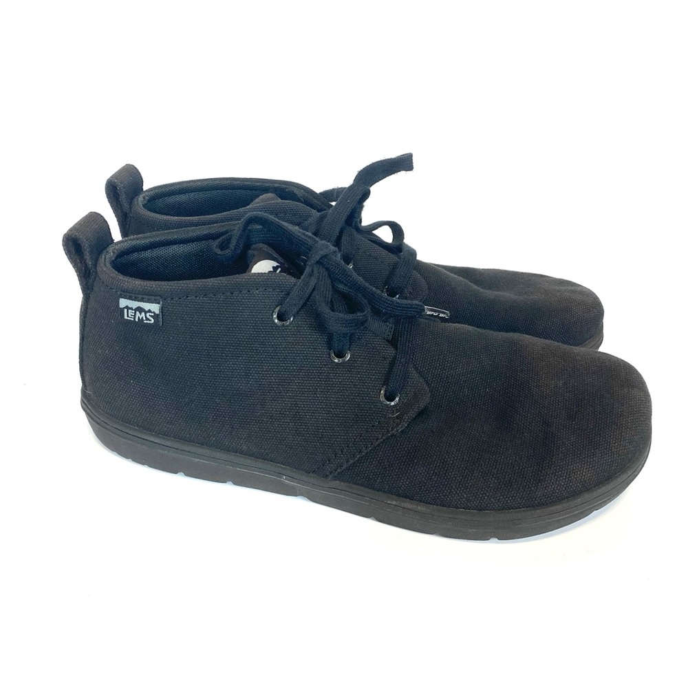 Lems Black Chukka Canvas Vegan Unisex Shoes 10/11.5